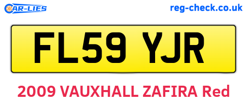 FL59YJR are the vehicle registration plates.