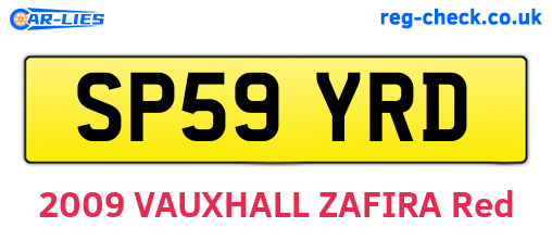 SP59YRD are the vehicle registration plates.