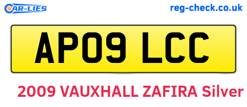 AP09LCC are the vehicle registration plates.