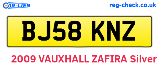 BJ58KNZ are the vehicle registration plates.