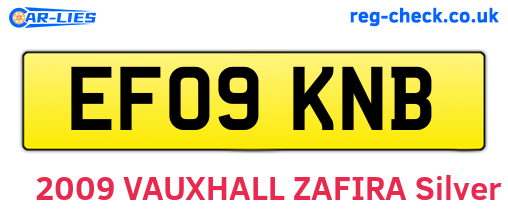 EF09KNB are the vehicle registration plates.