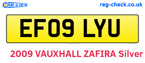 EF09LYU are the vehicle registration plates.