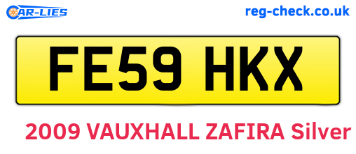 FE59HKX are the vehicle registration plates.