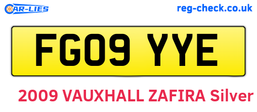 FG09YYE are the vehicle registration plates.