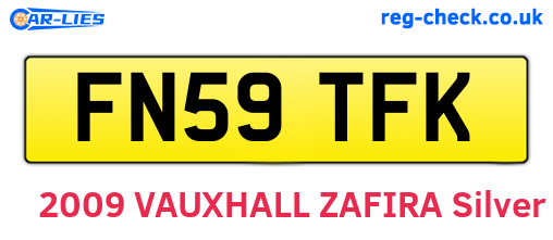 FN59TFK are the vehicle registration plates.