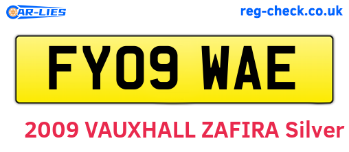 FY09WAE are the vehicle registration plates.