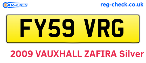 FY59VRG are the vehicle registration plates.