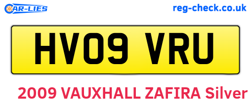 HV09VRU are the vehicle registration plates.