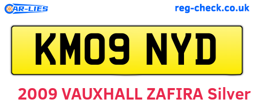 KM09NYD are the vehicle registration plates.