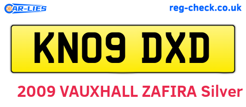 KN09DXD are the vehicle registration plates.