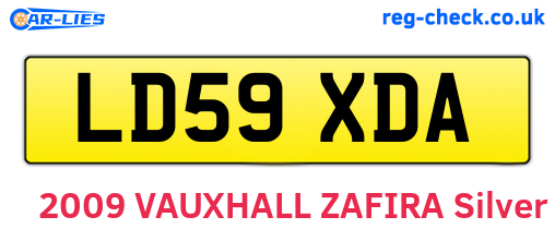 LD59XDA are the vehicle registration plates.