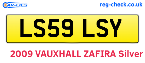 LS59LSY are the vehicle registration plates.