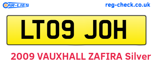LT09JOH are the vehicle registration plates.