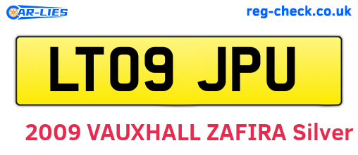 LT09JPU are the vehicle registration plates.
