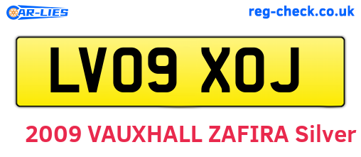 LV09XOJ are the vehicle registration plates.
