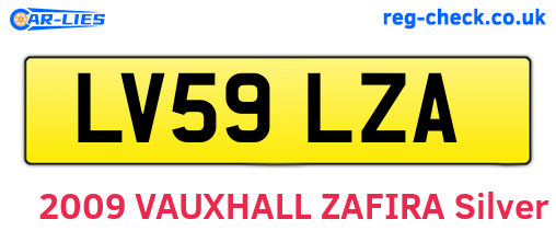 LV59LZA are the vehicle registration plates.