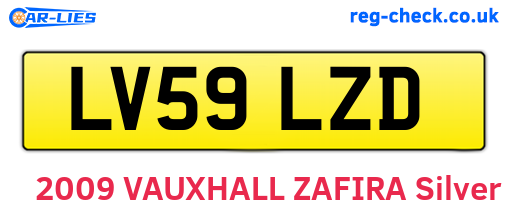 LV59LZD are the vehicle registration plates.