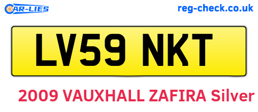 LV59NKT are the vehicle registration plates.