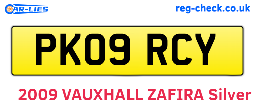 PK09RCY are the vehicle registration plates.