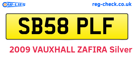 SB58PLF are the vehicle registration plates.