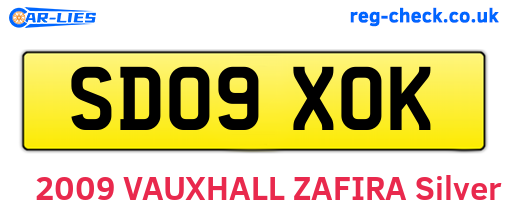 SD09XOK are the vehicle registration plates.