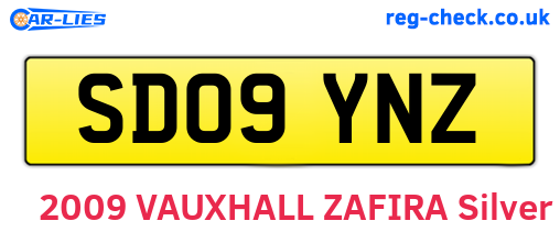 SD09YNZ are the vehicle registration plates.