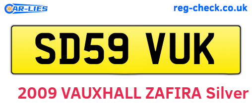 SD59VUK are the vehicle registration plates.