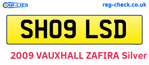 SH09LSD are the vehicle registration plates.