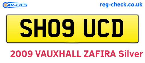 SH09UCD are the vehicle registration plates.
