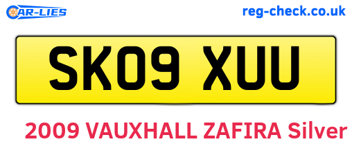 SK09XUU are the vehicle registration plates.