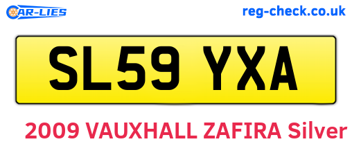 SL59YXA are the vehicle registration plates.