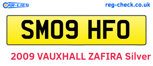 SM09HFO are the vehicle registration plates.