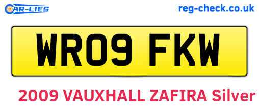 WR09FKW are the vehicle registration plates.