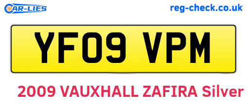 YF09VPM are the vehicle registration plates.
