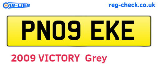 PN09EKE are the vehicle registration plates.