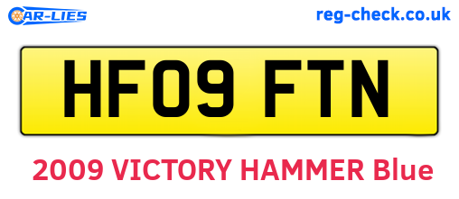 HF09FTN are the vehicle registration plates.