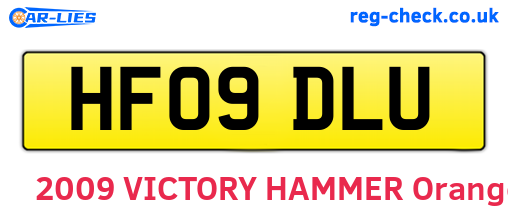 HF09DLU are the vehicle registration plates.