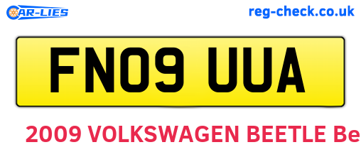 FN09UUA are the vehicle registration plates.