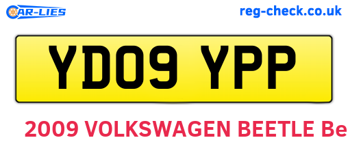 YD09YPP are the vehicle registration plates.