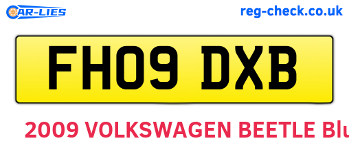 FH09DXB are the vehicle registration plates.