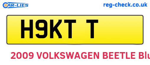 H9KTT are the vehicle registration plates.
