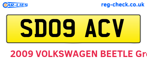 SD09ACV are the vehicle registration plates.