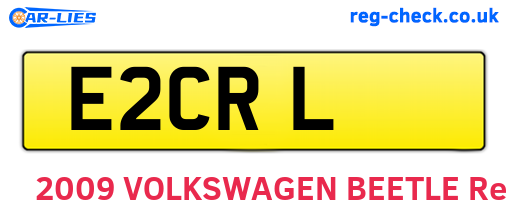 E2CRL are the vehicle registration plates.
