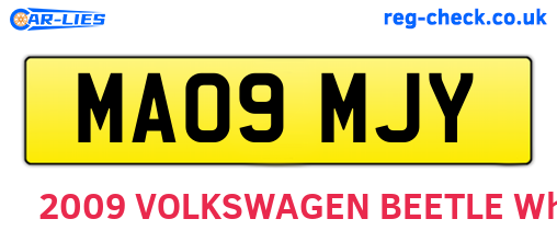 MA09MJY are the vehicle registration plates.
