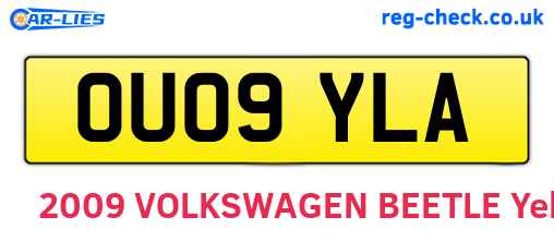 OU09YLA are the vehicle registration plates.