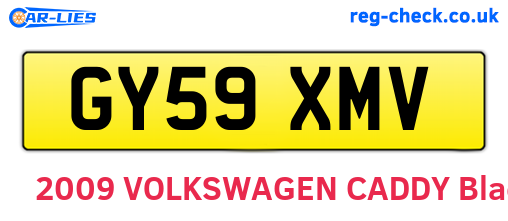 GY59XMV are the vehicle registration plates.