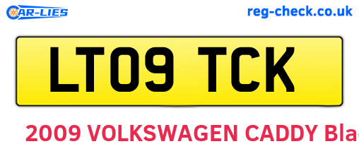 LT09TCK are the vehicle registration plates.