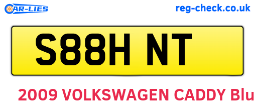 S88HNT are the vehicle registration plates.