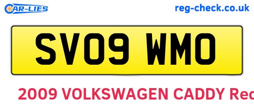 SV09WMO are the vehicle registration plates.