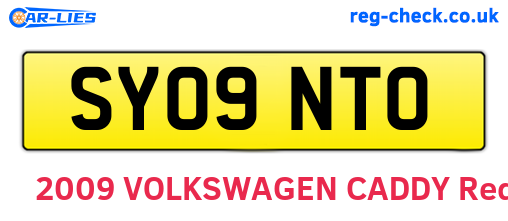 SY09NTO are the vehicle registration plates.